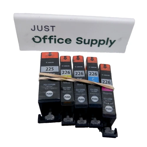 Genuine OEM Canon PG-225 Black & CL-226 Color Ink Bulk Packaging FREE SHIPPING