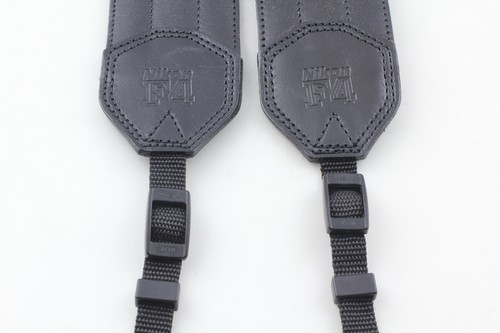 🌟Near MINT🌟 Nikon F4 Leather Neck Strap Black 5cm From JAPAN - Picture 3 of 8