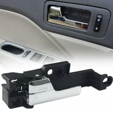 Interior Door Handle Front Left Driver Side Chrome Fit for 2006-2012 Ford Fusion