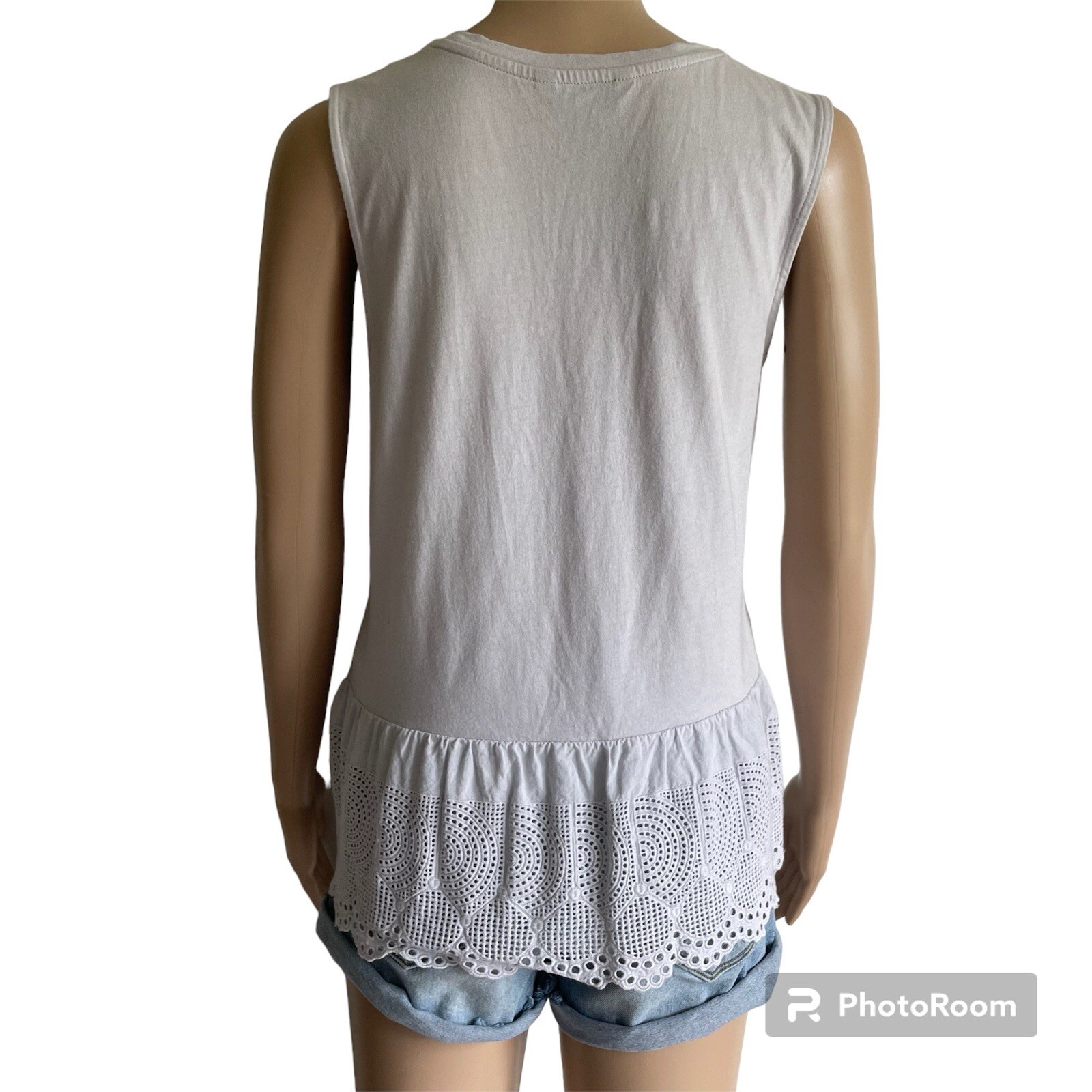 Banana Republic Solid Light Pale Blue Crewneck Sl… - image 2