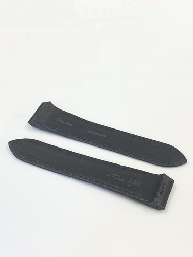 Genuine New Cartier Santos 100 Black Genuine Alligator Deployment Band 20 x 18mm - Picture 2 of 4