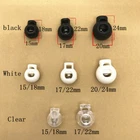 Plastic Loaded Round Ball Buckle Toggle Spring Stopper Drawstring rope Cord lock