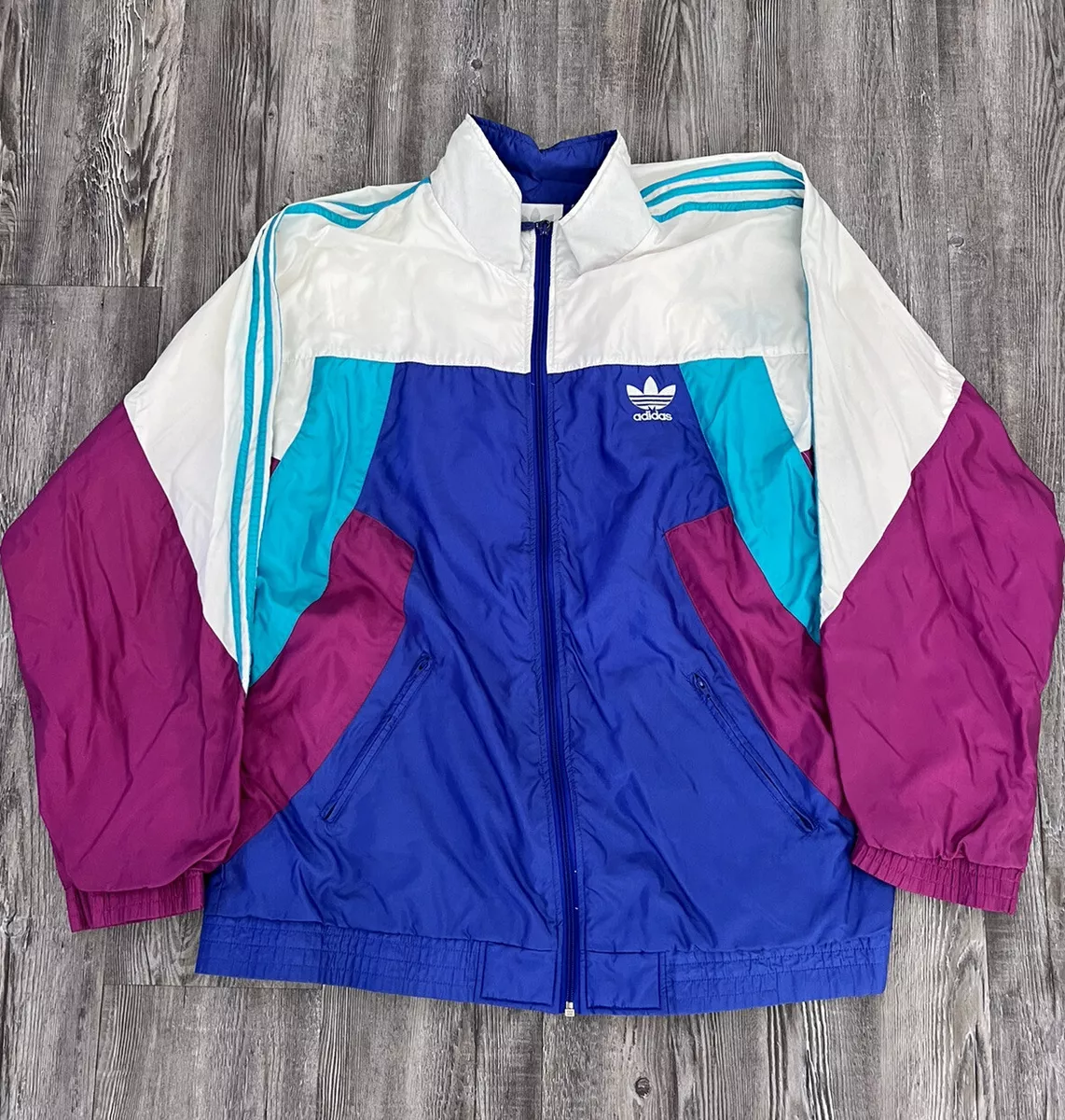 Vintage Adidas Track Top Jacket (D8) Nylon Polyamide Shell Suit