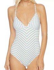 NWT Splendid Striped Stormy Story One Piece Swimsuit X-Small 106 mjn27