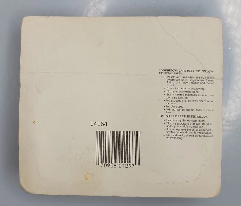 NOS Vintage Diecast Tootsie Toys Rescue Vehicle POLICE 1297 - Image 4 of 4