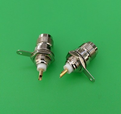 (1 PC) TNC Female Nut Bulkhead Solder Cup Connector - USA Seller