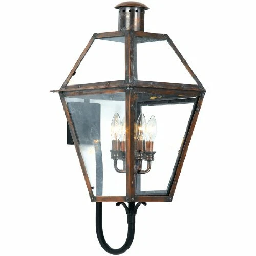 Quoizel RO8414AC 4-Light Rue De Royal Outdoor Lantern in Aged Copper - Picture 1 of 3
