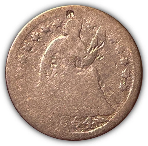 1854-O Arrows Seated Liberty Half Dime Almost Good AG Coin #21366