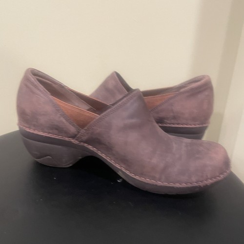 Womens Merrell Emma Brown Leather Slip On Comfort Clogs Shoes Size 9 - Picture 5 of 8