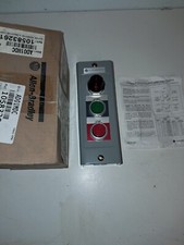 NEW ALLEN BRADLEY PUSH BUTTON STATION WITH INDICATING LIGHT 800H-2HAR