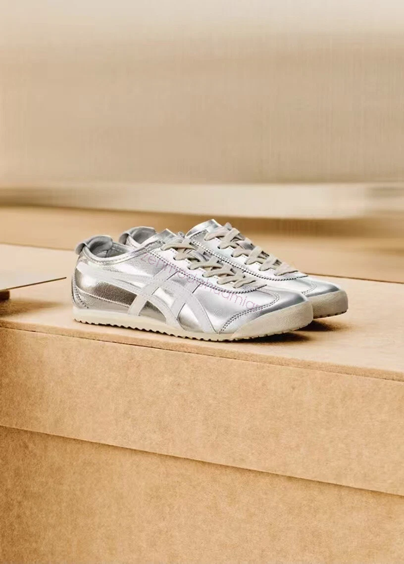 NEW Onitsuka Tiger MEXICO 66 Sneakers Silver/Off White THL7C2-9399