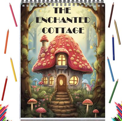 Spiral Bound Adult Coloring Book for Women, Anxiety Coloring Books for Adults Re