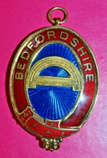 Bedfordshire Mark Past Provincial Grand Inspector of Works masonic collar jewel