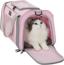 CAT DOG PET CARRIER BAG Comfort Travel Tote Case Soft Cozy Airline Approved NEW