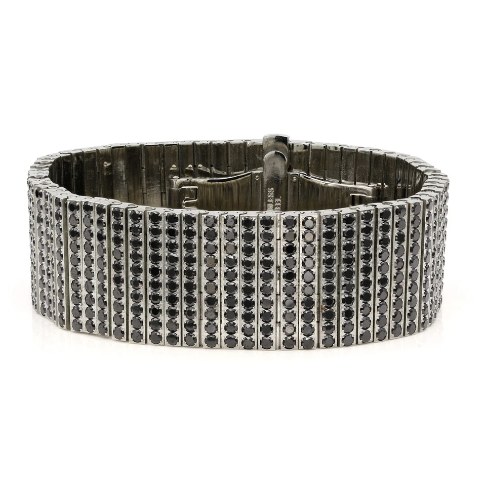 Pave CZ Bling Bracelet Stainless Steel ANTI TARNISH for Men - Image 4 of 4