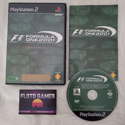 Jeu PlayStation 2 Formula One 2001 - Bon état, Boîtier Et Notice Inclus