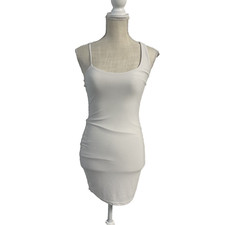 Spring Haze Los Angels Slinky Double Thickness Mini Dress White Size SMALL