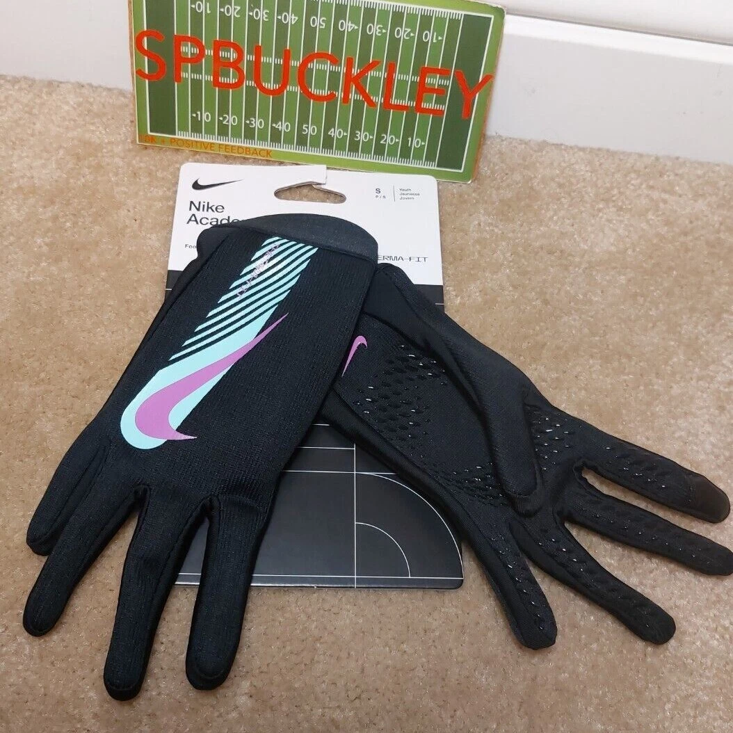 NIKE ACADEMY HYPERWARM YOUTH SOCCER GLOVES NEW DQ6066 016
