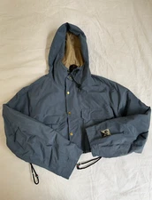 Kapital Blue Grey Fish Parka - Cropped Size 5 but fits closer to M