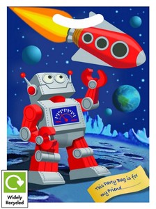 Godis Es Maison Et Jardin Sacs Pochettes Surprises Robot De L Espace Fete D Anniversaire Sac A Surprise Butin Traiter Sac Cadeau Sac En Plastique De Violoncelle