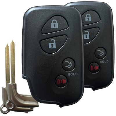 2 FOR LEXUS SMART KEY VIRGIN KEYLESS REMOTE NEW KEY FOB HYQ14AAB 271451-0140