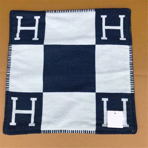 Neu H-Letter Wolle Kaschmir Kissenbezüge Kissenbezug Kissenhülle 45X45CM Kissen - Bild 6 von 31