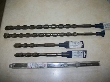LOT OF 5 NEW TRU CUT DRILL BIT SPLINE CARBIDE TIPPED 20674 20659  20653 1-1/8 1