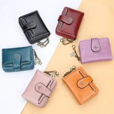 Womens Small Wallet Bifold Leather Clutch Purse Holder Pocket Credit Card Gifts