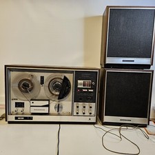 Panasonic Reel To Reel Recorder Am/fm Stereo Radio Rs-763fs 1970s W Speakers