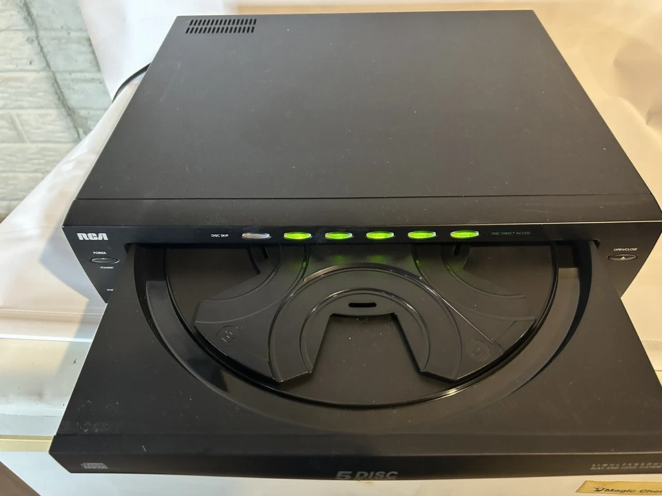RCA 5-Disc Changer Carousel CD Player (RP-8065B) Untested - Image 2 of 4