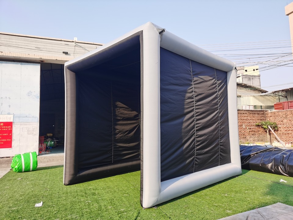 10x9x9ft Oxford Inflatable Golf Practice Swing Simulator Net Cage Tent ...