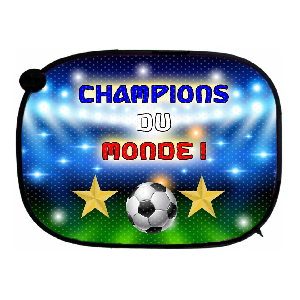 Pare soleil pour voiture foot champion monde personnalisé prénom au choix réf 09 - Photo 1/1