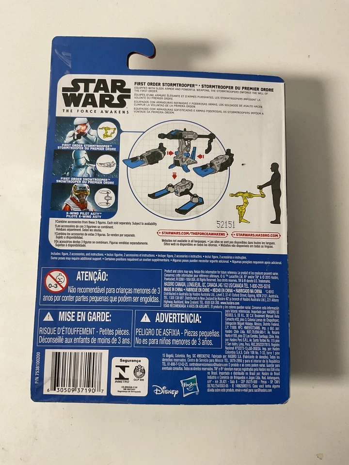 STAR WARS The Force Awakens First Order SNOWTROOPER 3.75 inch Action Figure NEW - Image 2 of 3