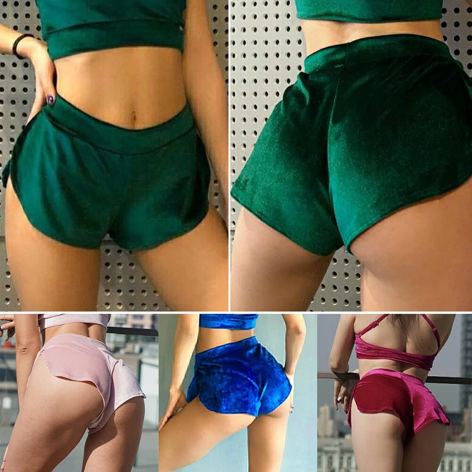 Women Sexy Sports Shorts Yoga Casual Gym Split Jogging Lounge Summer Beach Pants - Image 2 of 4