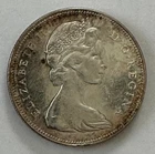 1966 Canada Silver Dollar Coin – Voyageur Canoe