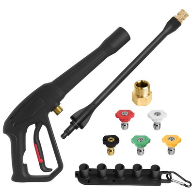 #ad Pistola De Pulverizacion Con Vara De Chorro Y 5 Boquillas De Lujo Pro $69.64