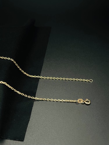 24” 1.7mm. 14K Yellow Gold D/C Forzentina Oval Rolo Elegant Chain Necklace