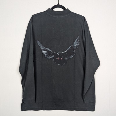 YZY Yeezy Gap Balenciaga Long Sleeve Shirt Black 10A DOVE LS TE258BLK25 XS
