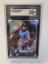 Brandon Marsh 2022 Bowman Platinum #4 SGC 10 Philadelphia Phillies Rookie RC