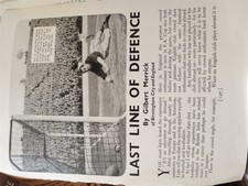 El12 Ephemera 1950s Picture Article Gilbert Merrick Birmingham City Football 