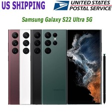 NEW Samsung Galaxy S22 Ultra 5G SM-S908U 128GB 8GB RAM Smartphone Unlocked 108MP