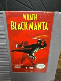 Wrath of the Black Manta (Nintendo NES) Cleaned, Tested & Authentic Blockbuster⭐