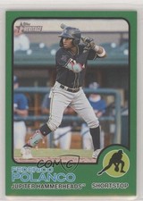 2022 Topps Heritage Minor League Edition Green Border 26/75 Federico Polanco n0c