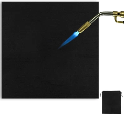 WINKIO Feuerfeste Unterlage, 50X50Cm Hitzebeständig Hitzeschutzmatte, 5Mm Stark Carbonf