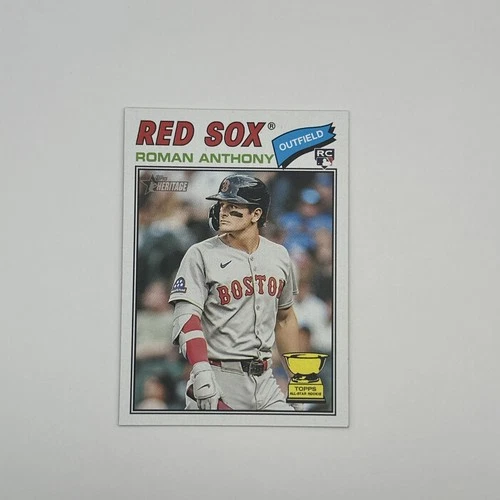 2026 Topps Heritage Red Sox Roman Anthony Base Rookie Card #86 🔥