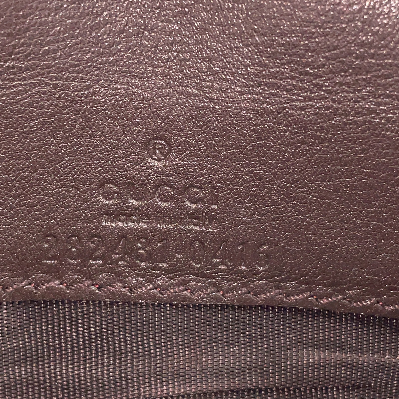 Auth Gucci GG Interlocking G /Micro guccissima wa… - image 22