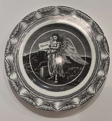 222 Fifth Slice of Life Dinner Plate, Hitchhiking Angel by Antar Dayal