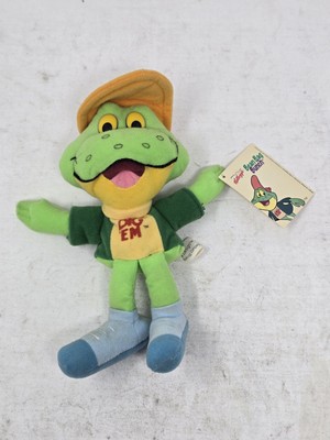 Vintage Dig 'Em Frog Beanie Plush 8'' Kelloggs Sugar Smacks Cereal Mascot 1997 
