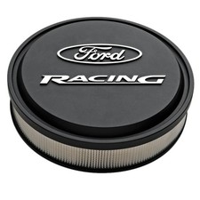 Ford Racing Air Cleaner 13 Round Black With Raised Ford Racing Logo And Slan...
