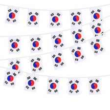 HSQCEZ Korea String Flags Banner Mini Small Korean Flag Bunting Patriotic Han...